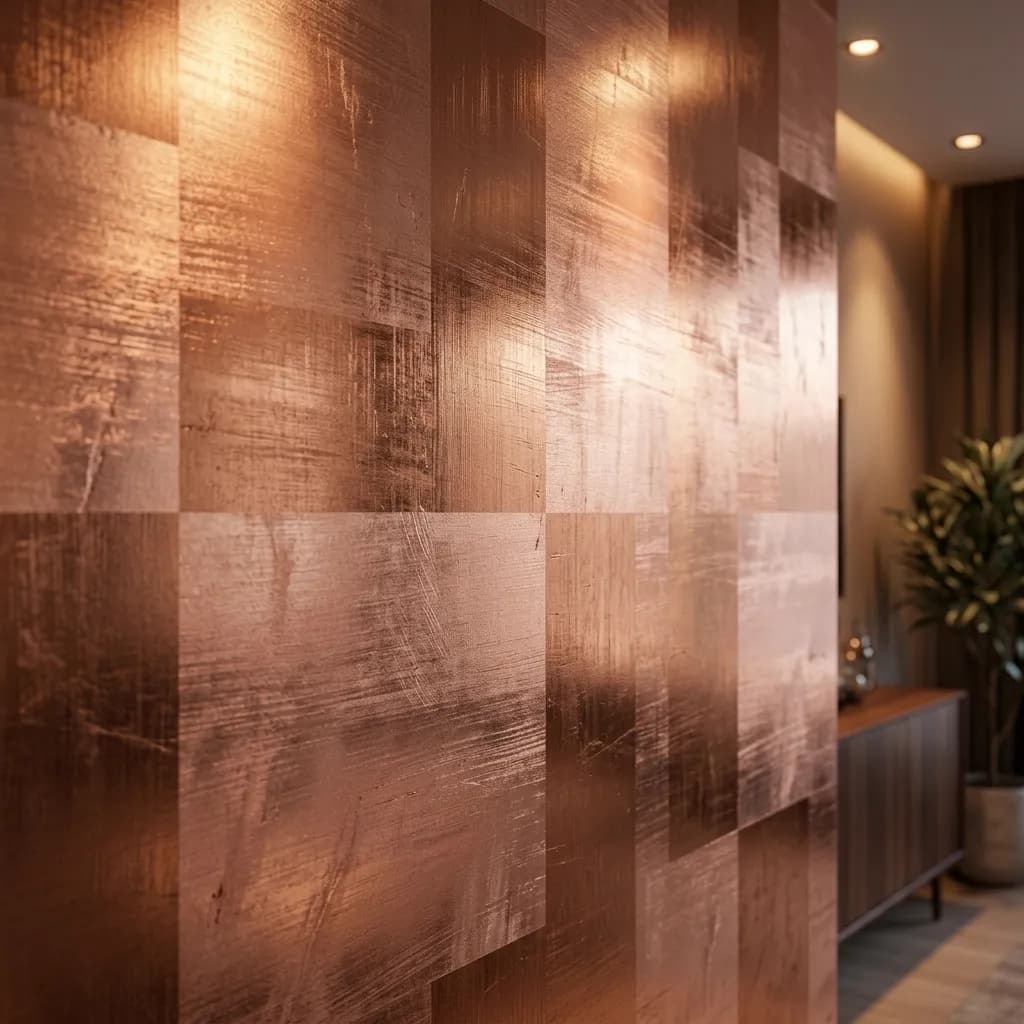 Metallic laminate finish