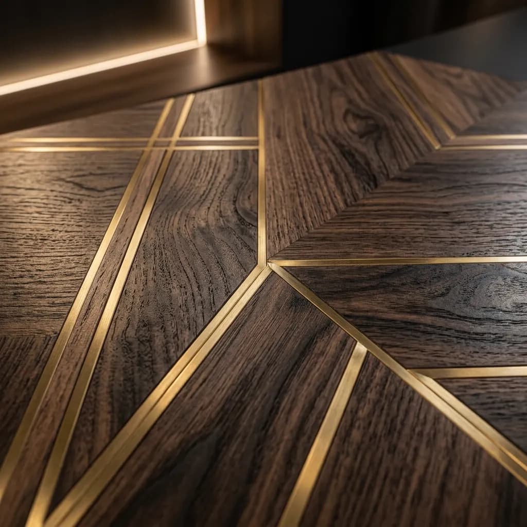 Woodgrain laminate finish